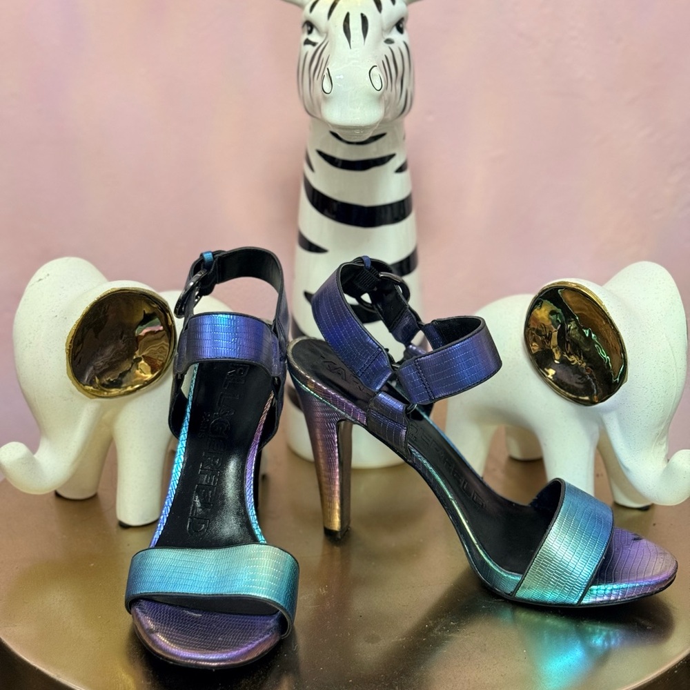 Karl Lagerfeld Blue and Purple Heels